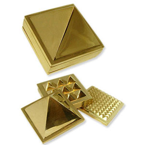 Pyramid Brass Set 5cm 
