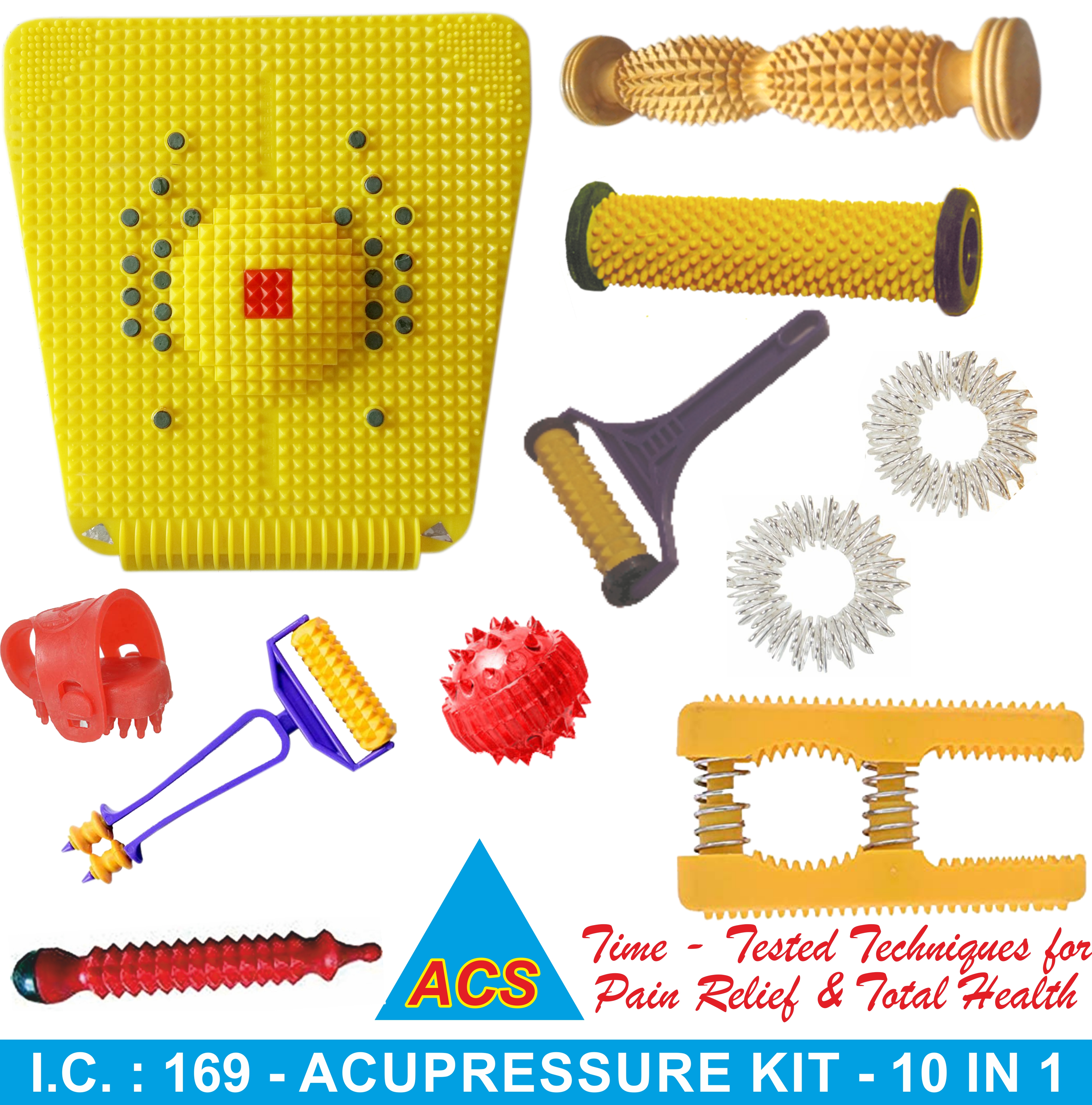 ACS Acupressure Kit (Set of 10) - 10 In 1  - 111 