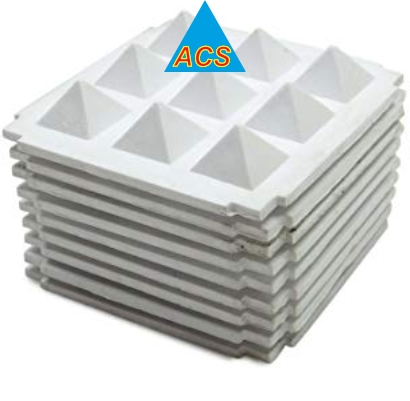 ACS Pyramid Chips -White  (P-9'')  2.5''  - 720 
