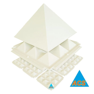 ACS Pyramid Set White - Economy -6''  - 720 