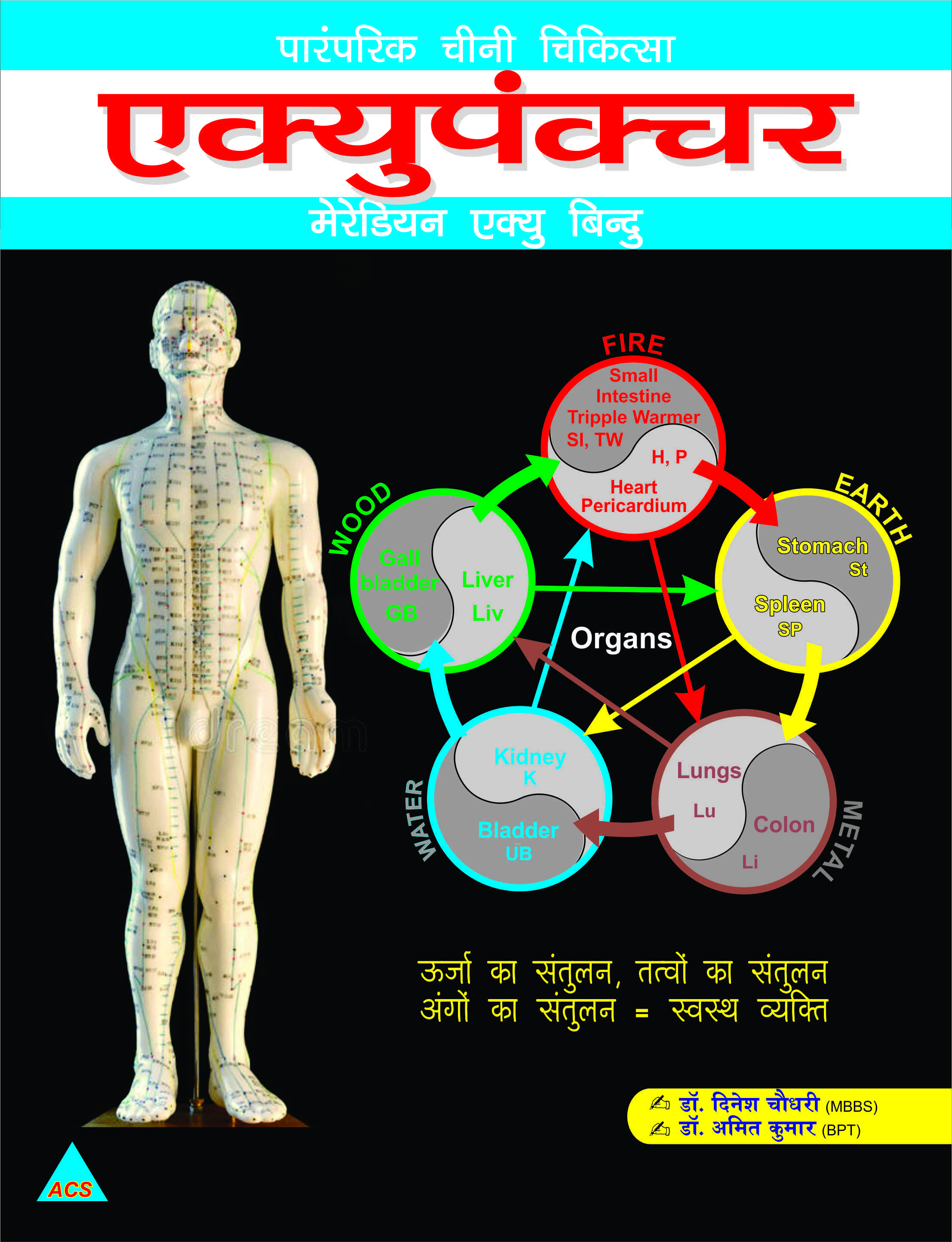 ACS Acupuncture Meridian Acu Point -Dr.Dinesh & Amit KumarBook- Hindi 