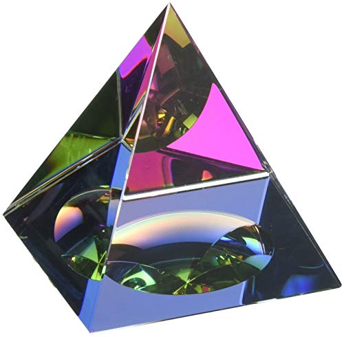 Crystal Pyramid RAINBOW Coloured - Small 