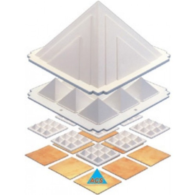ACS Pyramid Set White Max- Economy Size 9'' 