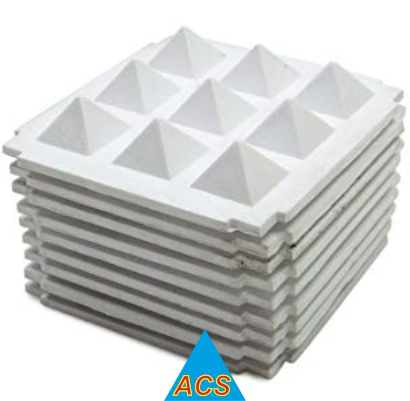 ACS Pyramid Chips - White (P-8'')  2.25'' 