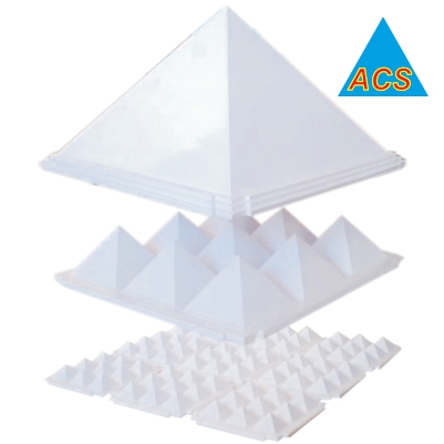 ACS Pyramid Set White -8'' 