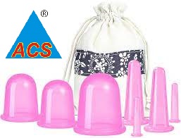 ACS Vacuum Facial Cup Set Of 7-Silicon Face Cup  - HPP 