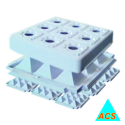 ACS Pyramid Water Stand Bimmor Set White 6